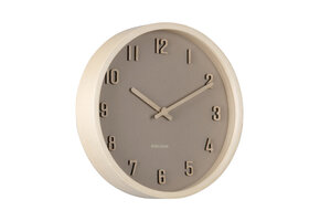 Karlsson - Wall Clock Nervadura Small - Bruin - Ø22cm