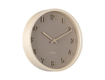 Karlsson - Wall Clock Nervadura Small - Bruin - Ø22cm