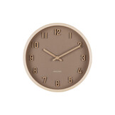 Karlsson - Wall Clock Nervadura Small - Bruin - Ø22cm
