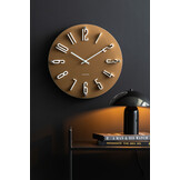 Karlsson - Wall Clock Esencia Elevated - Bruin - Ø40cm
