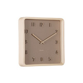 Karlsson - Wall Clock Nervadura Square - Bruin - Øcm