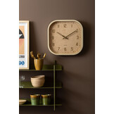 Karlsson - Wall Clock Elemental Cuadrado - Wit - Ø30cm