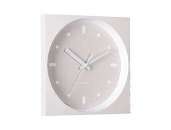 Karlsson - Wall Clock Incesante Square - Grijs - Ø25cm