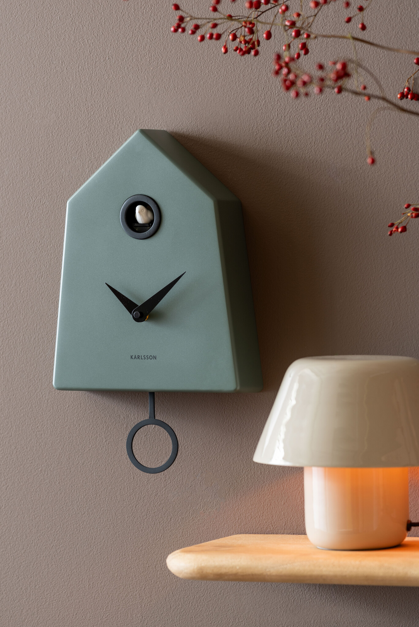 Karlsson - Wall Clock Grafico Cuckoo - Groen - Øcm