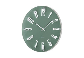 Karlsson - Wall Clock Esencia Elevated - Groen - Ø40cm