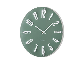 Karlsson - Wall Clock Esencia Elevated - Groen - Ø40cm