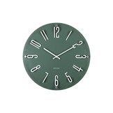 Karlsson - Wall Clock Esencia Elevated - Groen - Ø40cm