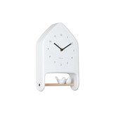 Karlsson - Wall Clock Love Birds - Wit - Øcm