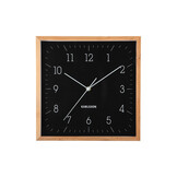 Karlsson - Wall Clock Neat Cuadrado - Zwart - Øcm