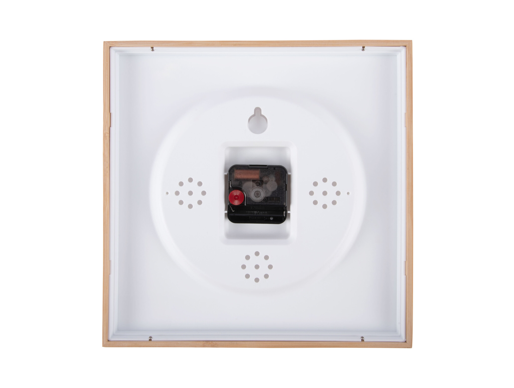 Karlsson - Wall Clock Neat Cuadrado - Zwart - Øcm