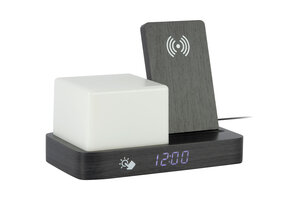 Karlsson - Wekker Retro w. Night Light LED - Zwart - 11,5x15,4x20 cm