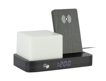 Karlsson - Wekker Retro w. Night Light LED - Zwart - 11,5x15,4x20 cm