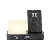 Karlsson - Wekker Retro w. Night Light LED - Zwart - 11,5x15,4x20 cm