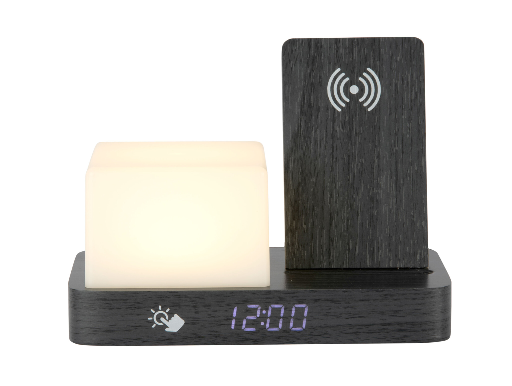 Karlsson - Wekker Retro w. Night Light LED - Zwart - 11,5x15,4x20 cm