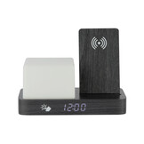 Karlsson - Wekker Retro w. Night Light LED - Zwart - 11,5x15,4x20 cm