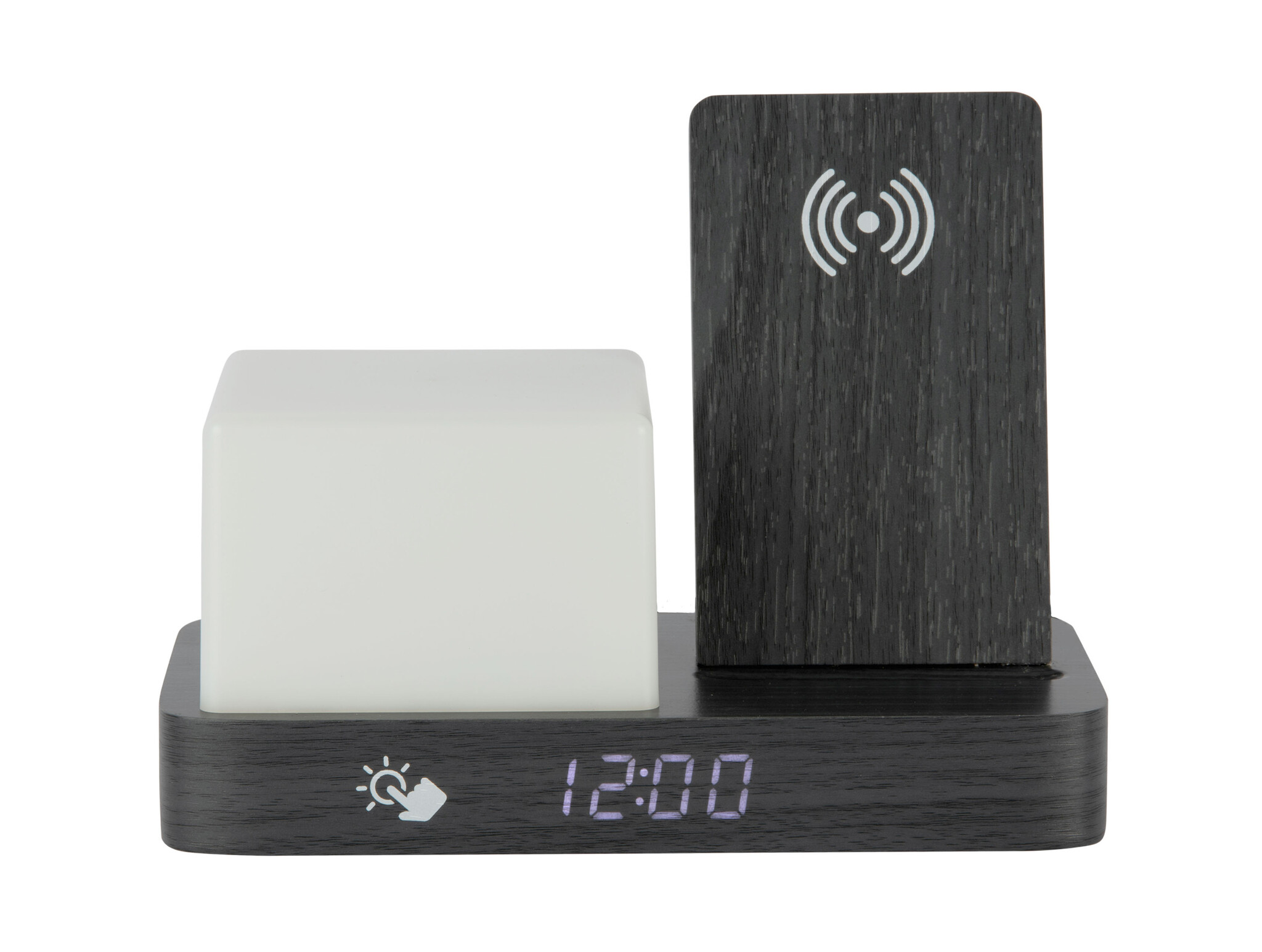 Karlsson - Wekker Retro w. Night Light LED - Zwart - 11,5x15,4x20 cm