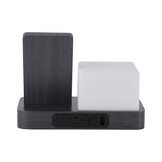 Karlsson - Wekker Retro w. Night Light LED - Zwart - 11,5x15,4x20 cm