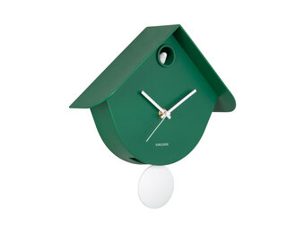 Karlsson - Wall Clock Retro Cuckoo - Groen - Øcm