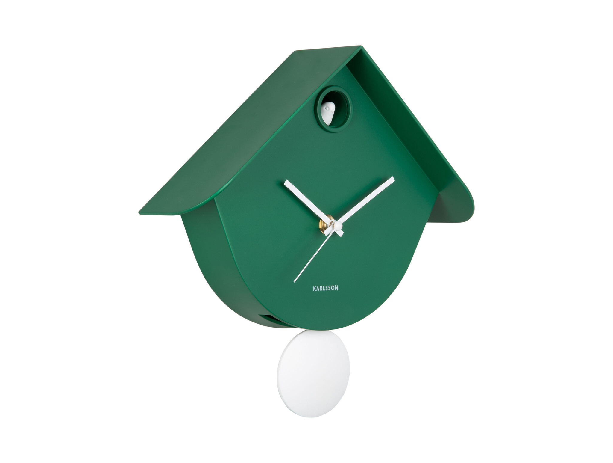 Karlsson - Wall Clock Retro Cuckoo - Groen - Øcm