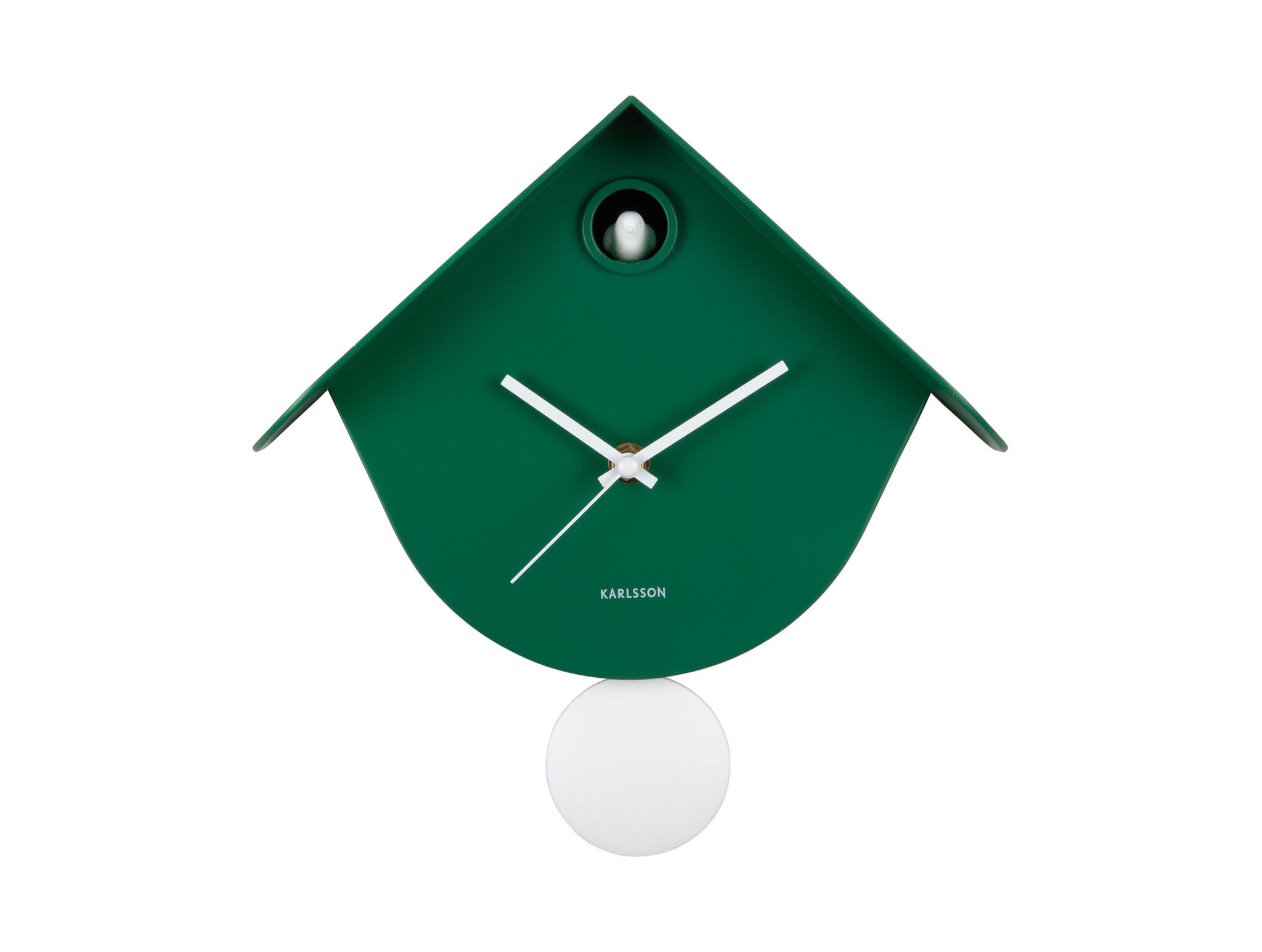 Karlsson - Wall Clock Retro Cuckoo - Groen - Øcm