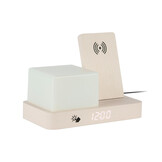 Karlsson - Wekker Retro w. Night Light LED - Wit - 11,5x15,4x20 cm