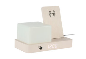 Karlsson - Wekker Retro w. Night Light LED - Wit - 11,5x15,4x20 cm