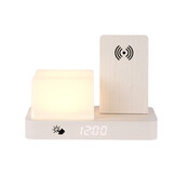 Karlsson - Wekker Retro w. Night Light LED - Wit - 11,5x15,4x20 cm