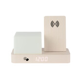 Karlsson - Wekker Retro w. Night Light LED - Wit - 11,5x15,4x20 cm