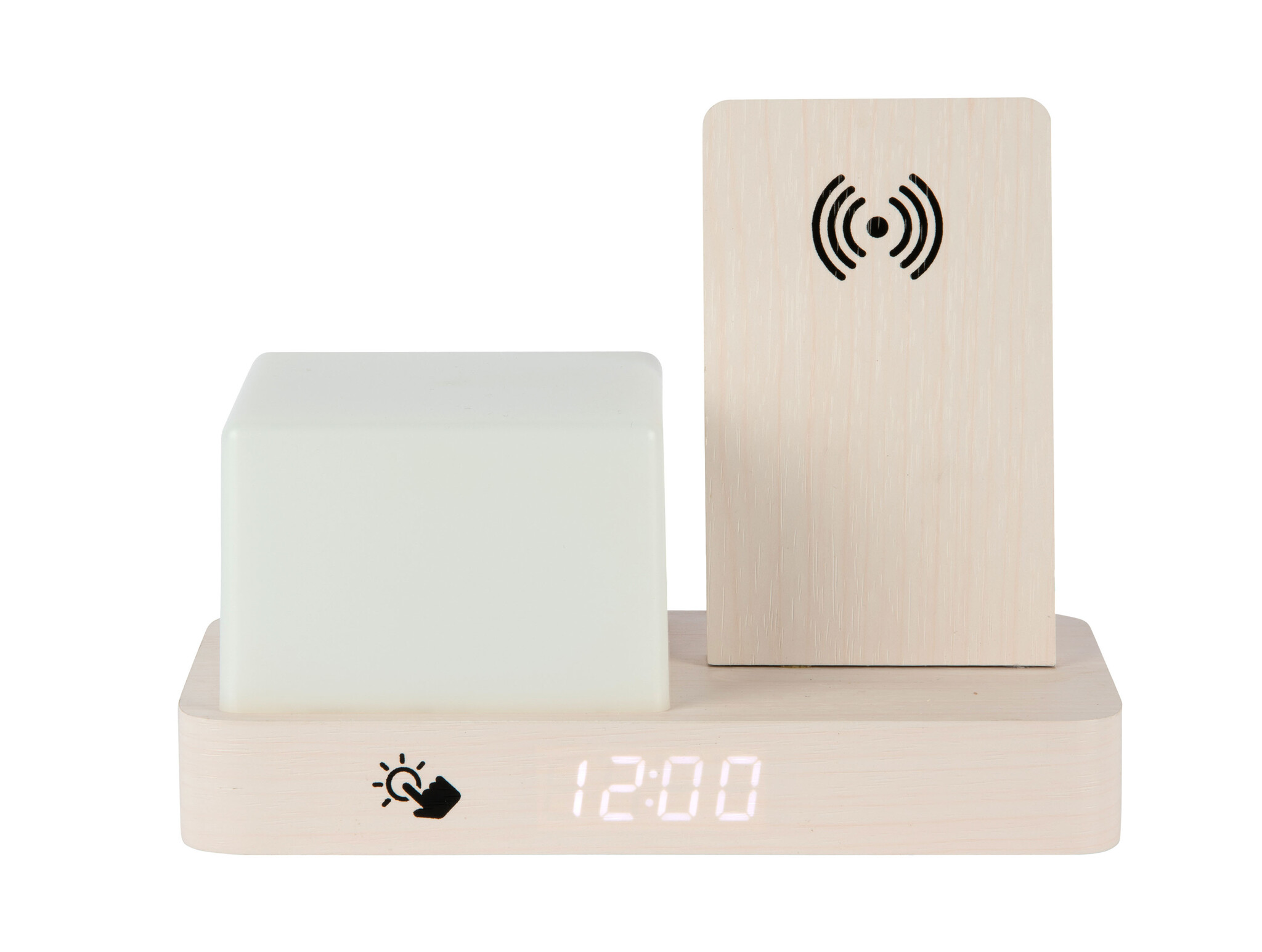 Karlsson - Wekker Retro w. Night Light LED - Wit - 11,5x15,4x20 cm