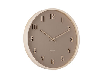 Karlsson - Wall Clock Nervadura - Bruin - Ø40,8cm