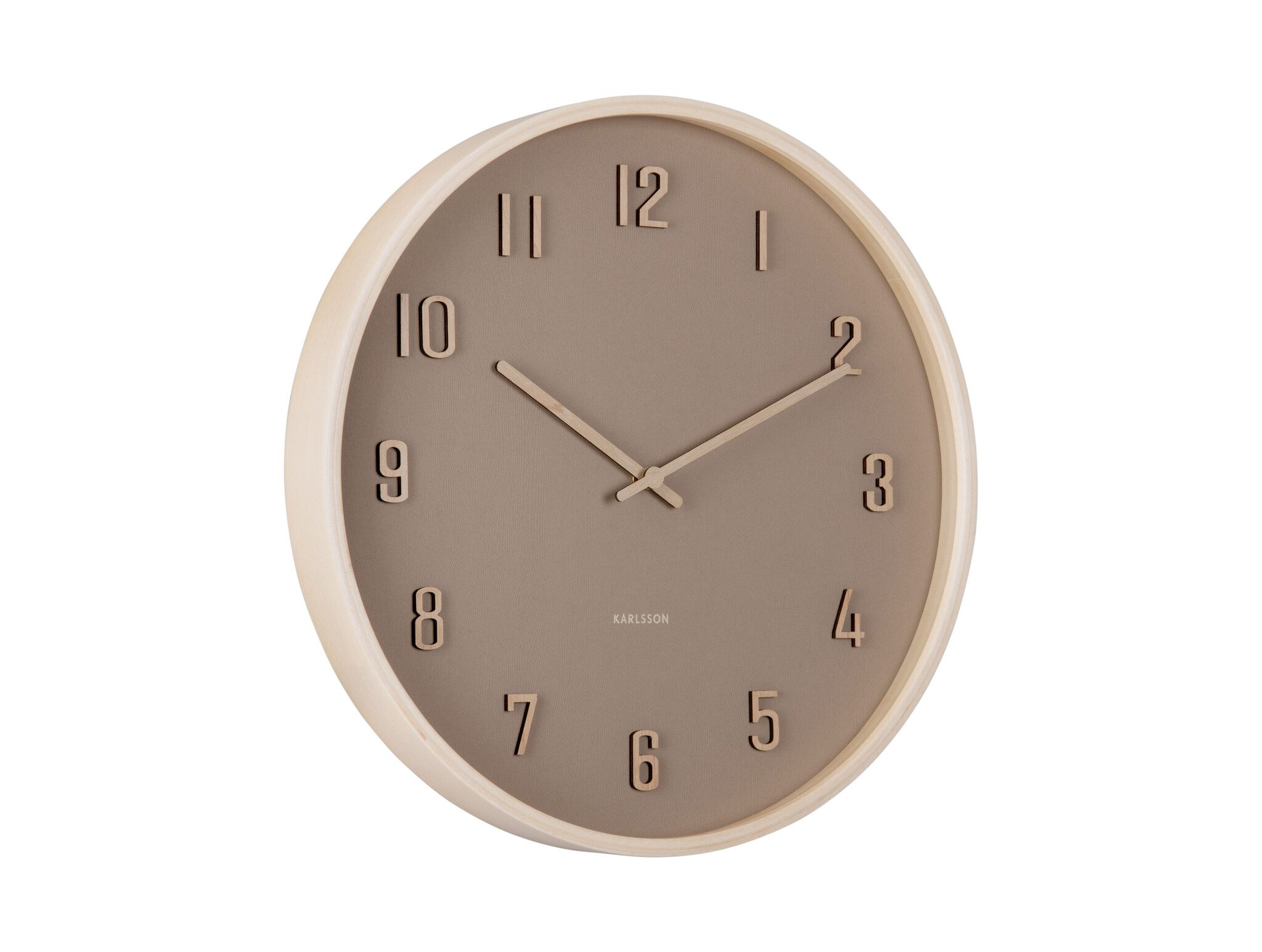 Karlsson - Wall Clock Nervadura - Bruin - Ø40,8cm