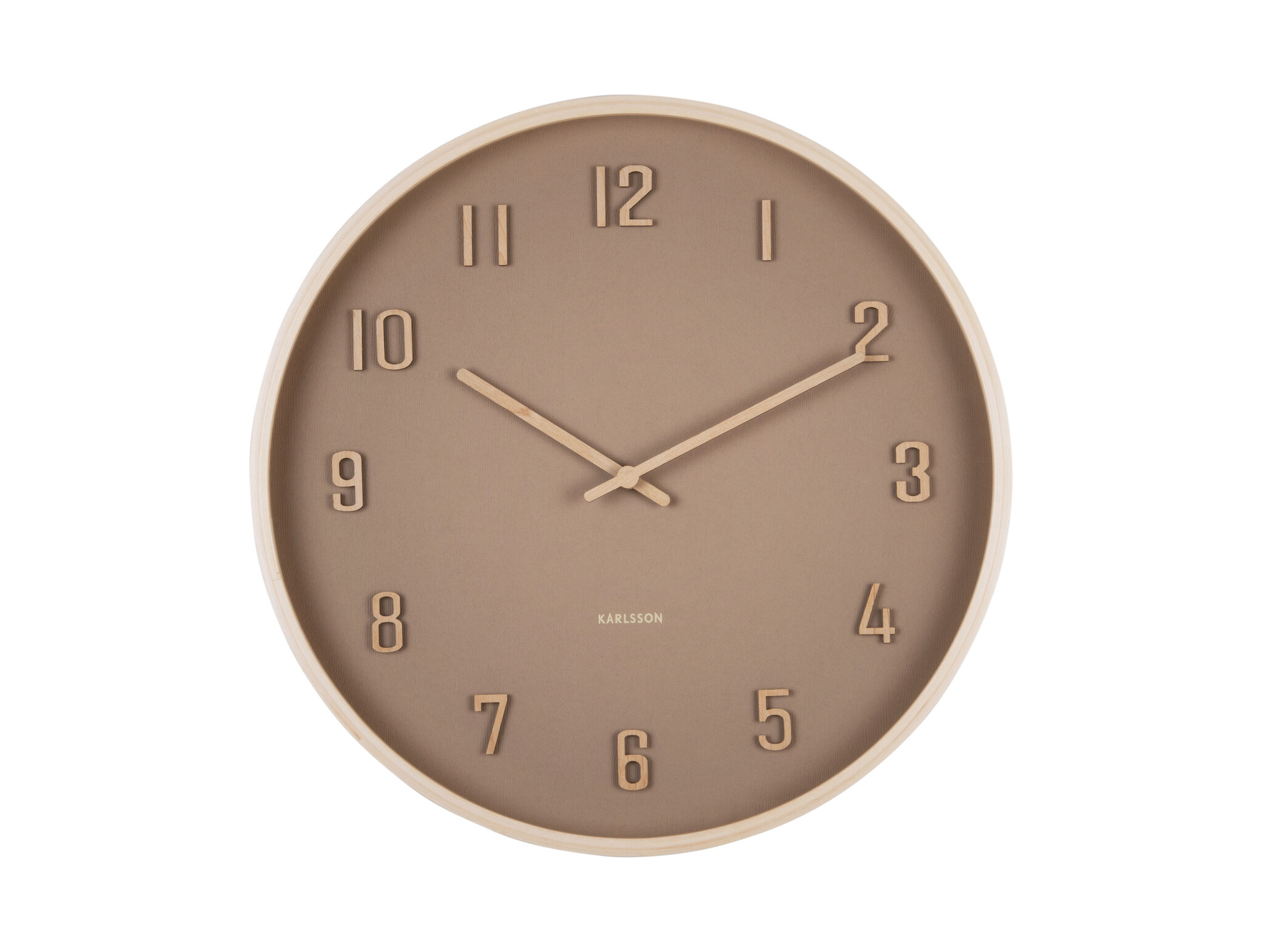 Karlsson - Wall Clock Nervadura - Bruin - Ø40,8cm