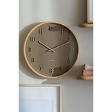 Karlsson - Wall Clock Nervadura - Bruin - Ø40,8cm
