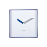 Karlsson - Wall Clock Cool Retro Cuadrado - Blauw - Øcm