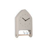 Karlsson - Wall Clock Love Birds - Grijs - Øcm