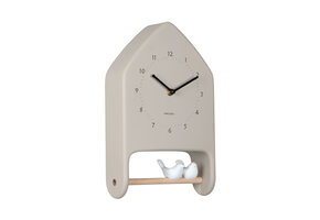Karlsson - Wall Clock Love Birds - Grijs - Øcm