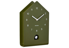 Karlsson - Wall Clock Fino Cuckoo - Groen - Øcm