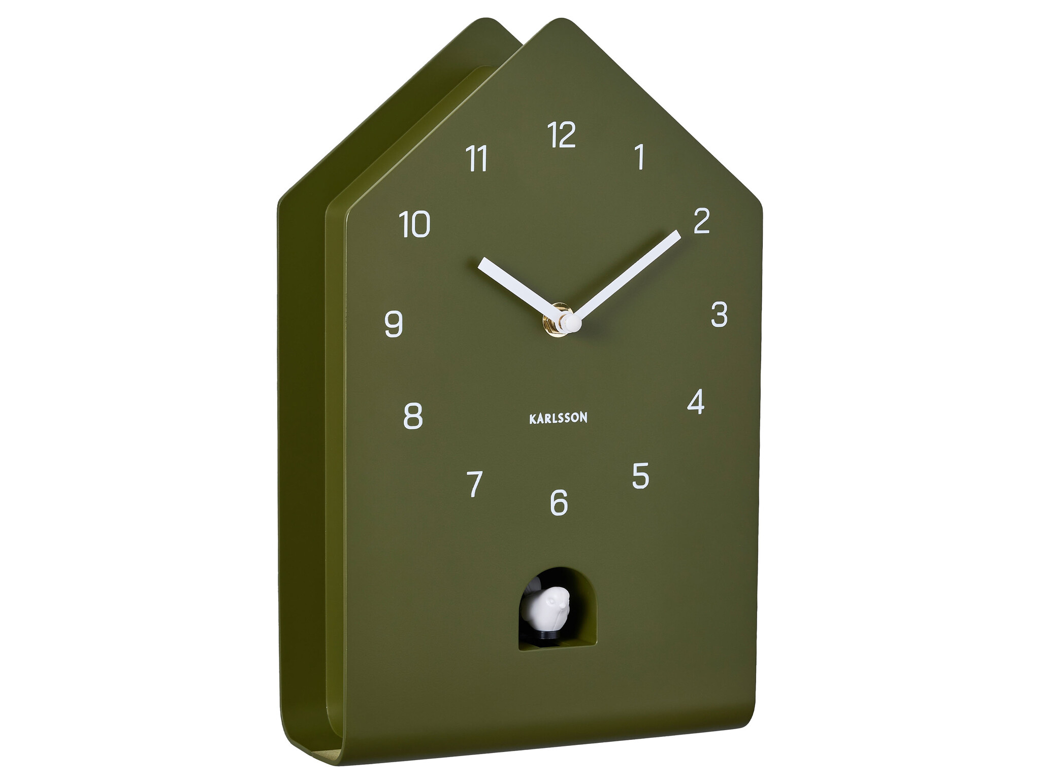 Karlsson - Wall Clock Fino Cuckoo - Groen - Øcm