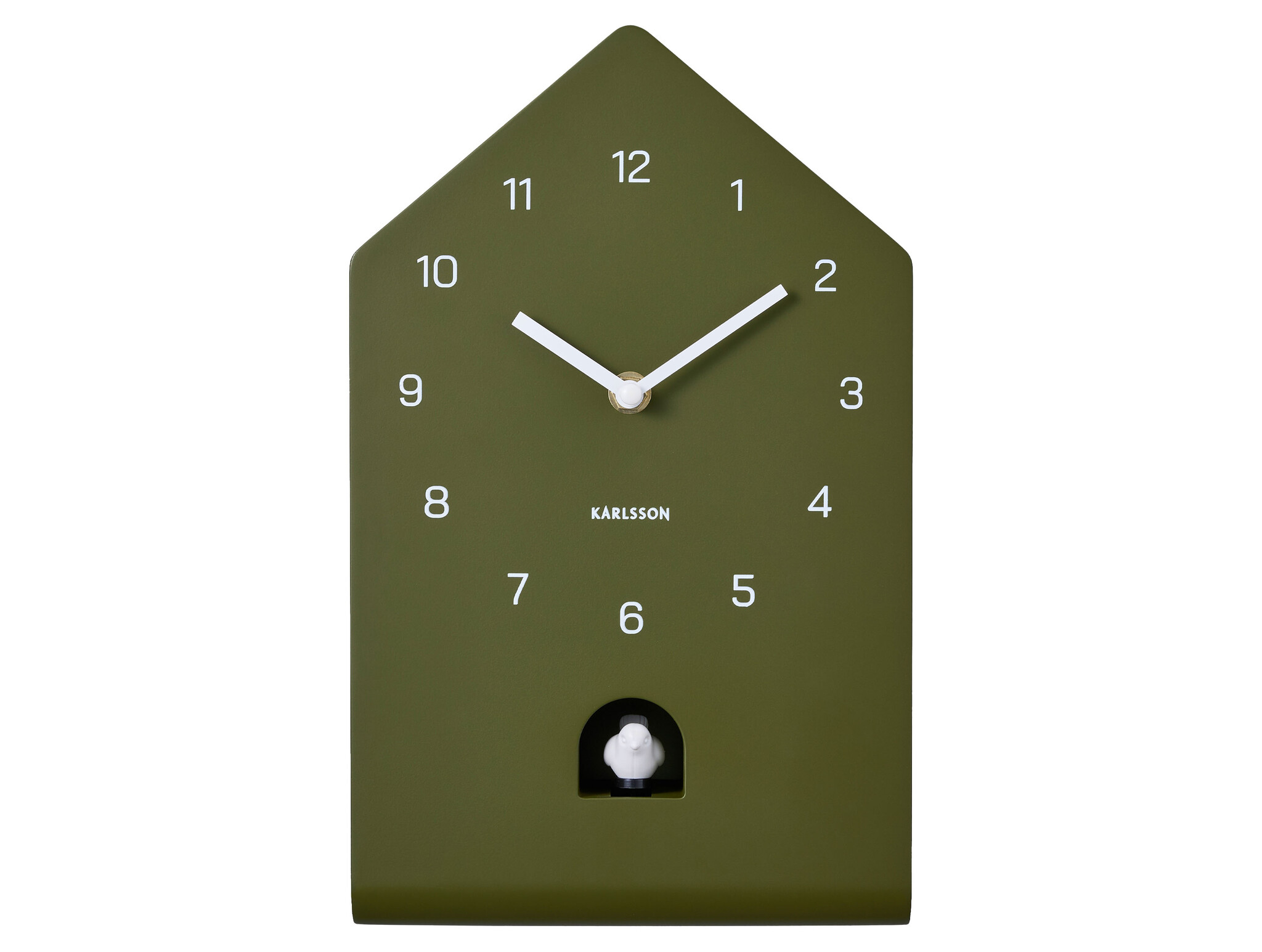 Karlsson - Wall Clock Fino Cuckoo - Groen - Øcm