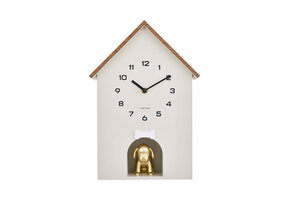 Karlsson - Wall Clock Dog House - Grijs - Øcm
