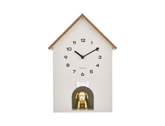 Karlsson - Wall Clock Dog House - Grijs - Øcm