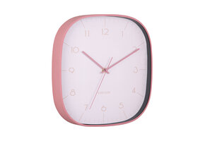 Karlsson - Wall Clock Grato Cuadrado - Roze - Øcm