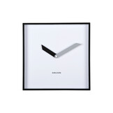 Karlsson - Wall Clock Cool Retro Cuadrado - Zwart - Øcm