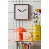 Karlsson - Wall Clock Cool Retro Cuadrado - Zwart - Øcm