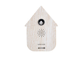 Karlsson - Geluidbox Modern Cuckoo - Wit - 12x12x11,5 cm