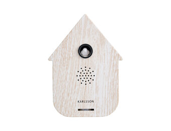 Karlsson - Geluidbox Modern Cuckoo - Wit - 12x12x11,5 cm