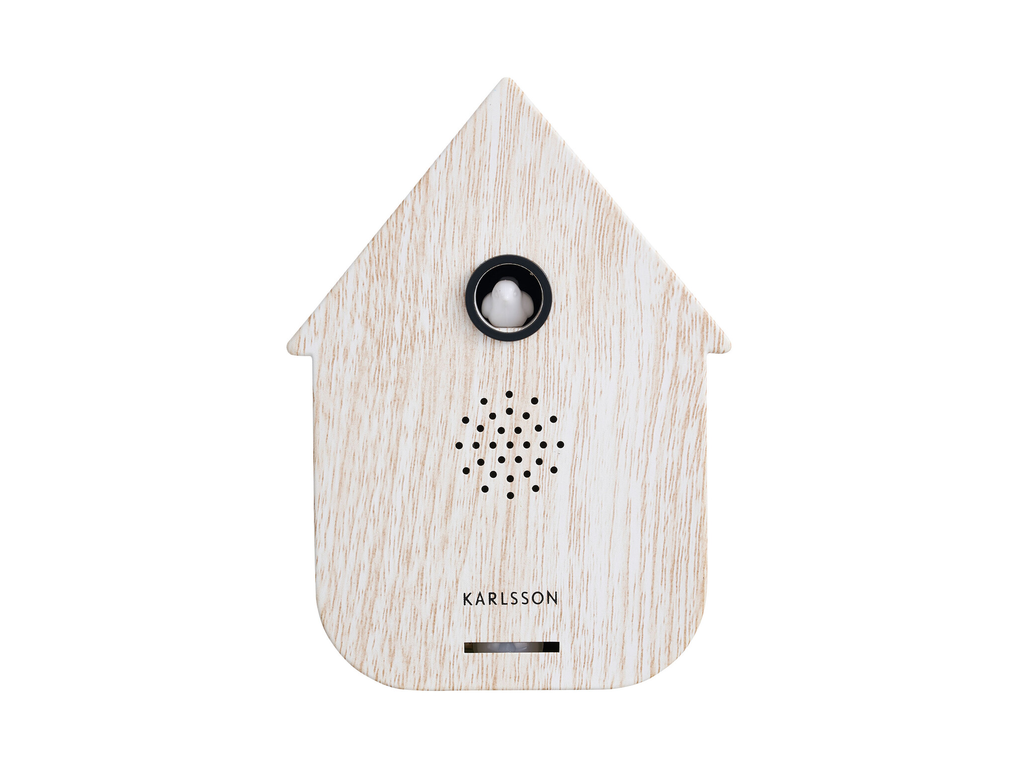 Karlsson - Geluidbox Modern Cuckoo - Wit - 12x12x11,5 cm