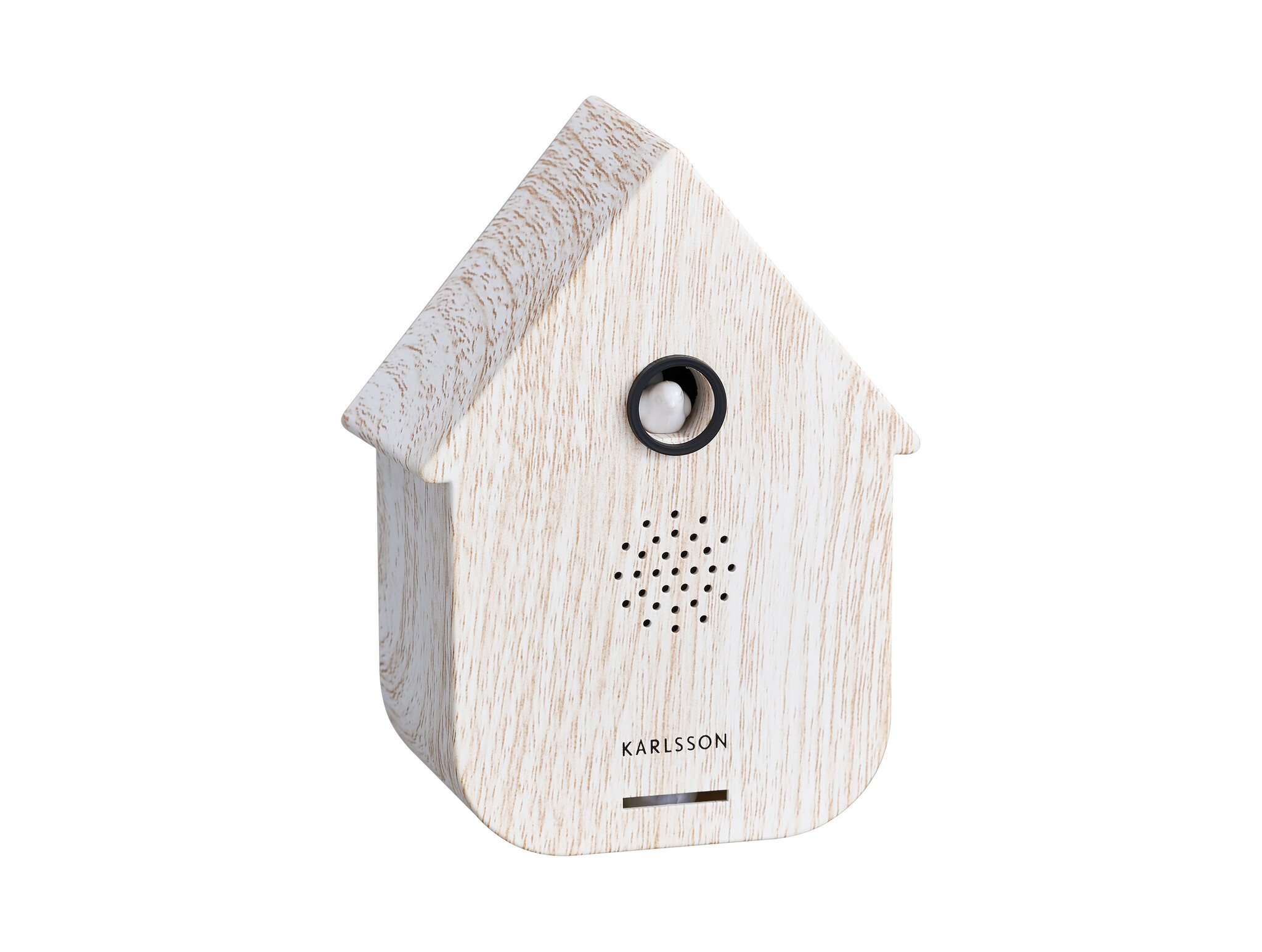 Karlsson - Geluidbox Modern Cuckoo - Wit - 12x12x11,5 cm