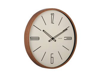 Karlsson - Wall Clock Marcado Large - Bruin - Ø50,8cm