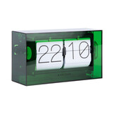 Karlsson - Tafelklok Boxed Flip - Groen - 20,7x20,7x11,7 cm